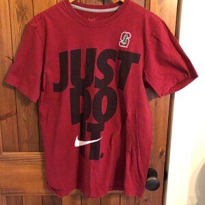 Vintage Nike Stanford "Just Do It" Red t-shirt - Men's Large